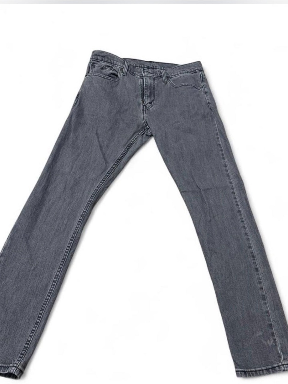 Levi's Men's Straight Leg Jeans in Charcoal Gray